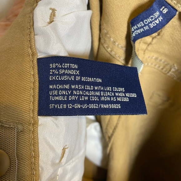 NWT US Polo Assn Boys Straight Twill Jeans Honey Size 18 Preppy Uniform Gorpcore - Picture 10 of 13